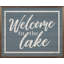 Welcome To The Lake Border - bleu-1115269830