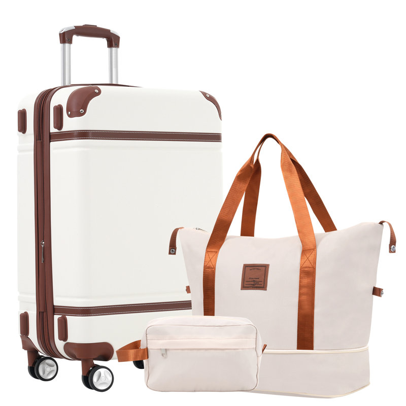Ensembles de valises avec sacs Hardshell, White