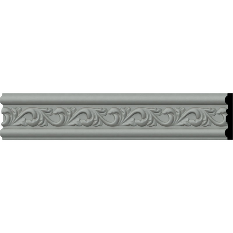 Primed White Polyurethane Decorative Chair Rail Moulding Set