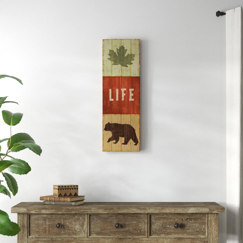 Lake Lodge XIII - Impression sur toile tendue, H 36 po x l 12 po x P 1,5 po, Toile avec cadre noir