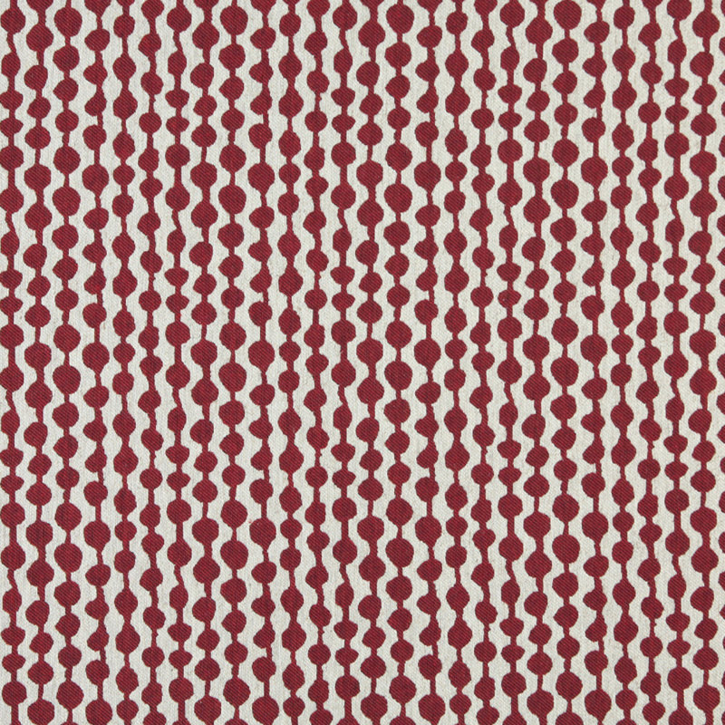 Tissu rayé en mélange de coton, Rouge