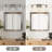 22" W Modern 3-Light Brushed Nickel Dimmable Bathroom Vanity Light With Seeded Glass Shade