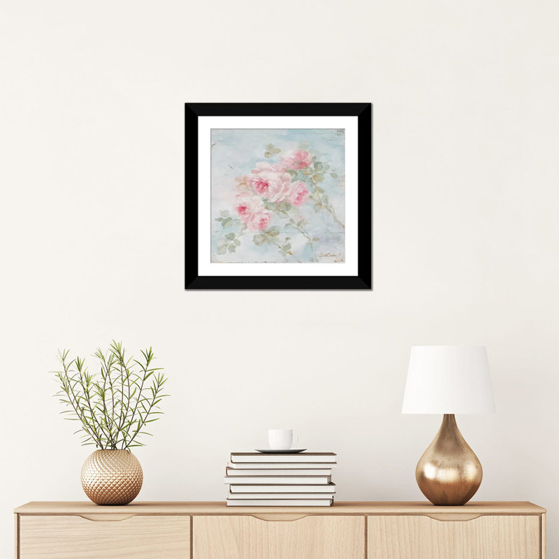 " Harmony " by Debi Coules, Black Framed Fine Art Paper, White, 16" H x 16" W x 1" D