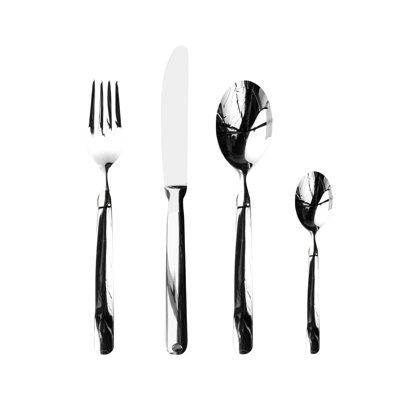 Goccia Flatware Set - 24 Pieces - Stainless Steel