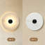 Applique murale moderne 9,8 po à DEL avec faux abat-jour albâtre, lumière murale câblée au choix 5CCT-130841102