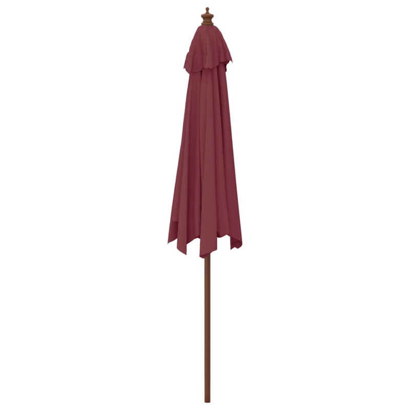 Aslyn Market Parasol, 240cm H x 299cm W x 299cm D, Bordeaux Red