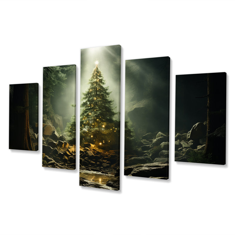 Arbre de Noël vert et vert