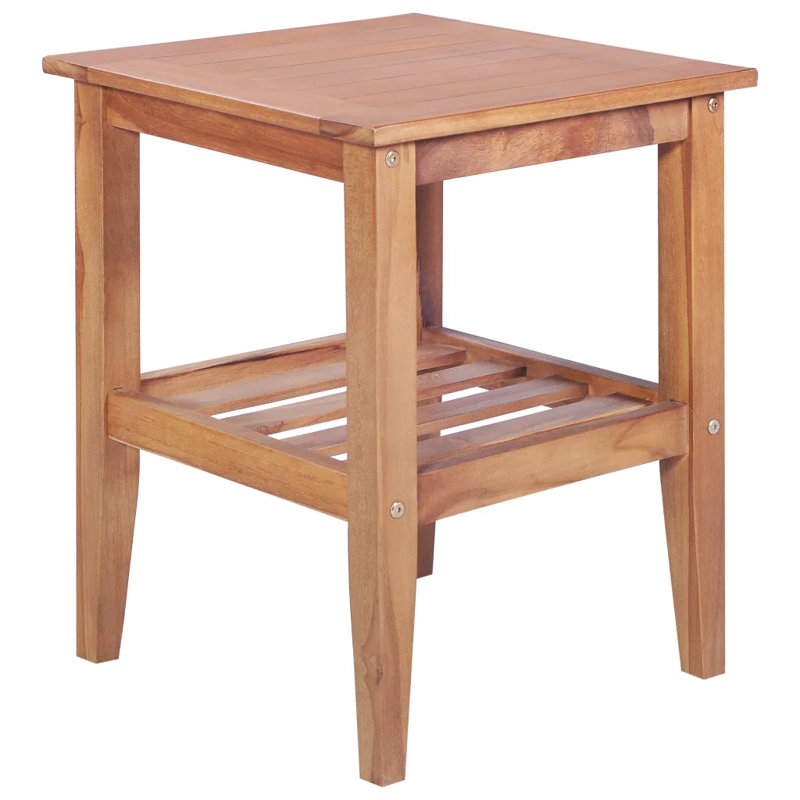Dierking Solid Wood Four Leg Coffee Table with Storage