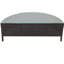 Résistant aux intempéries, 5, PE brun, extérieur, table en verre trempé, coussins beiges, coussins confortables, structure solide, efficacité de l'eau modulaire