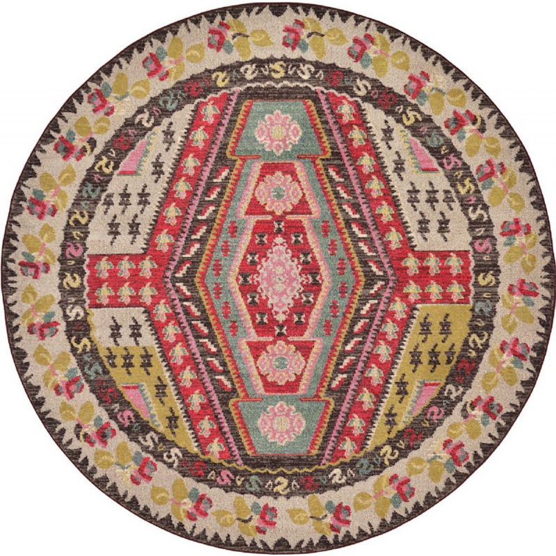 Beverley Abstract Indoor Rug, Round 8'