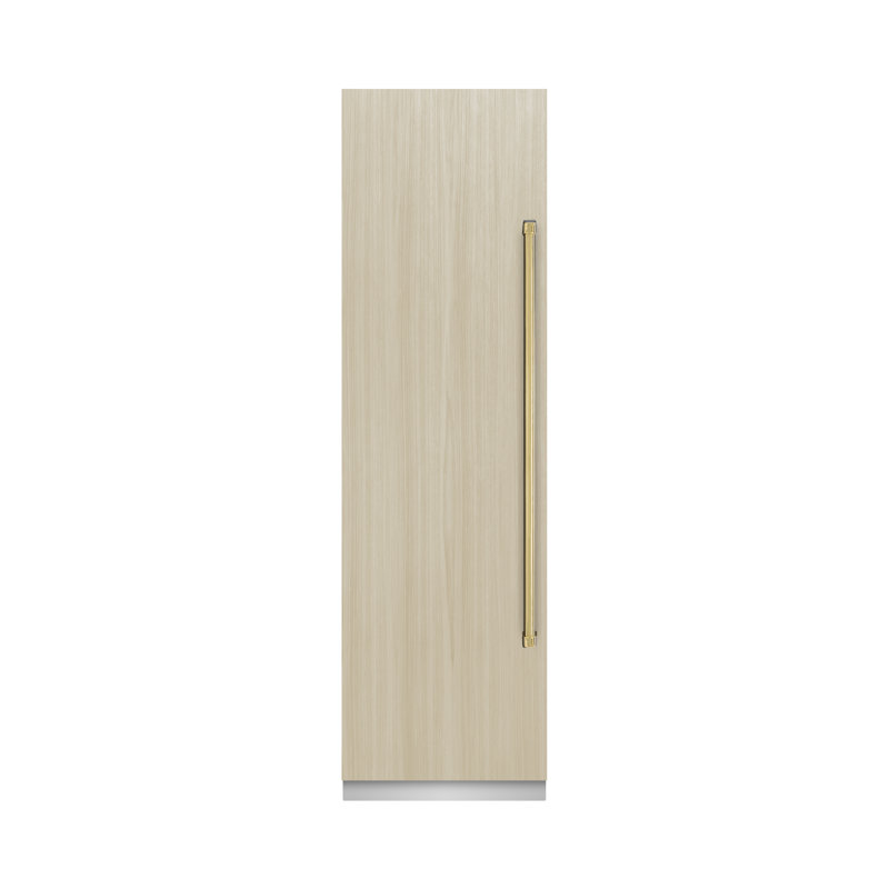 ZLINE Autograph 24 in. Panel Ready Column Freezer with Grey Interior and Polished Gold Accents, Polished Gold