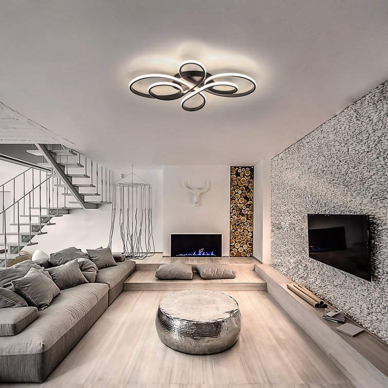 LED Ceiling Light Modern Dimmable in Butterfly-shaped Design 66 cm