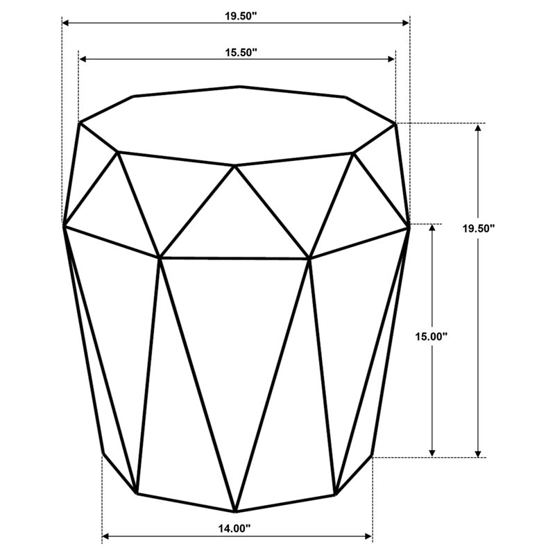 Table d'appoint Pringle, Naturel