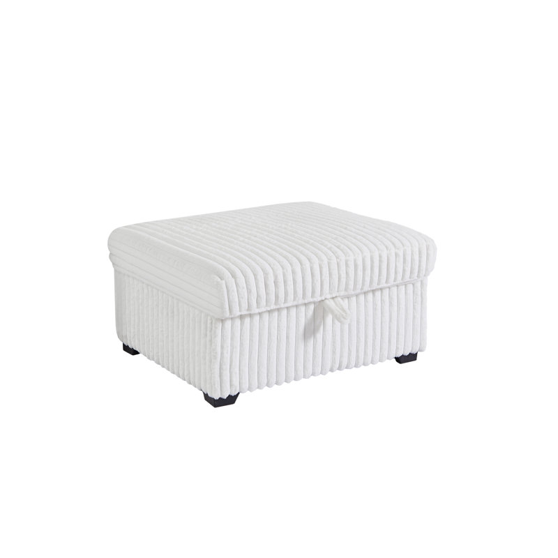 Repose-pieds carré capitonné surdimensionné avec boîte de rangement Living Room