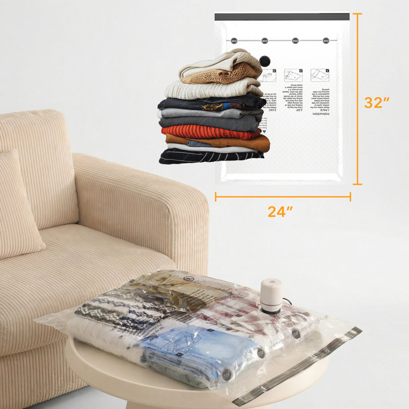 Sacs de rangement sous vide, sacs de compression compacts pour édredons, couvertures, oreillers, literie et vêtements, paquet de 3