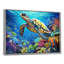 «Blue Sea Turtle World» - art mural corail sous l'eau-1020680262-1072042098