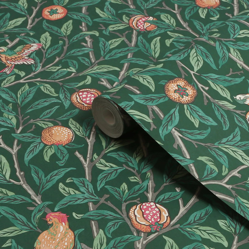 10m x 52cm Textured Matt Wallpaper Roll, Green