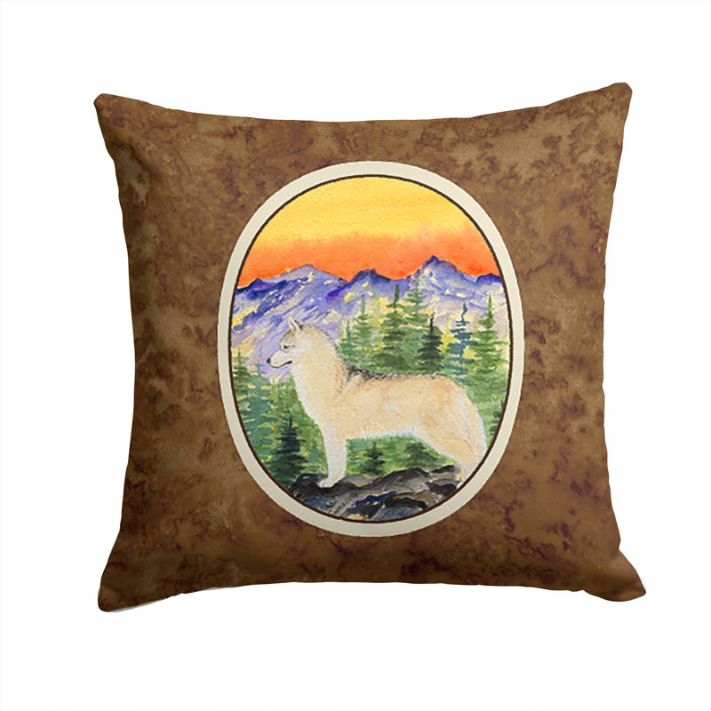 Siberian Husky Indoor/Outdoor Throw Pillow