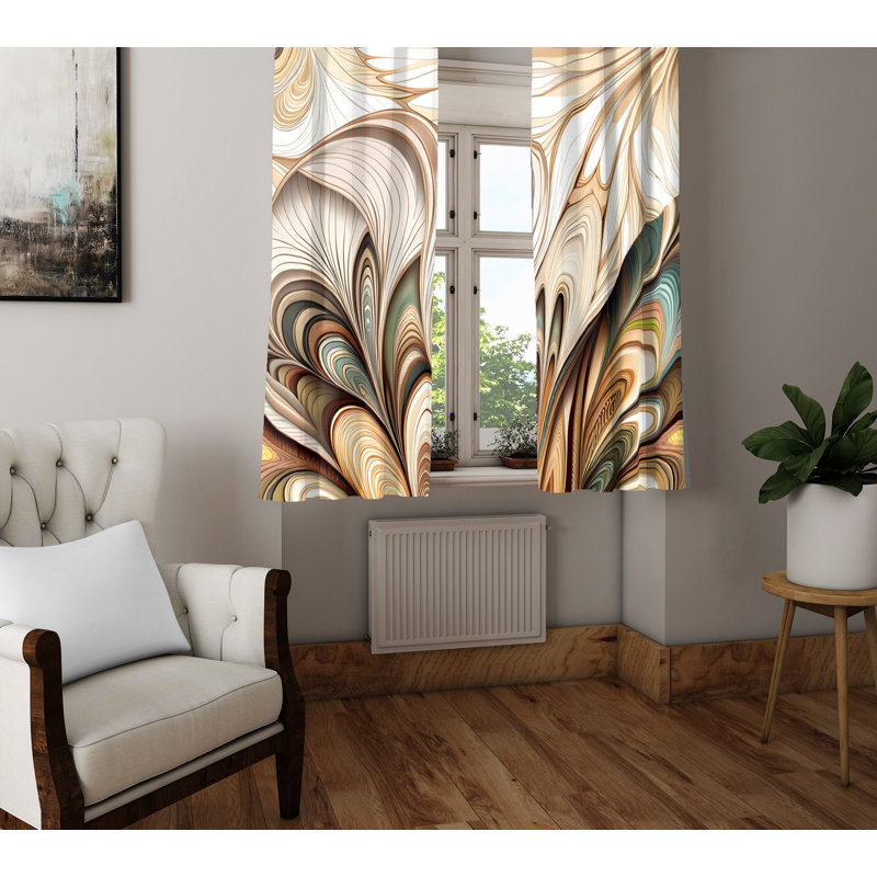 Rideau en polyester Aibileen, L 20 po x L 52 po