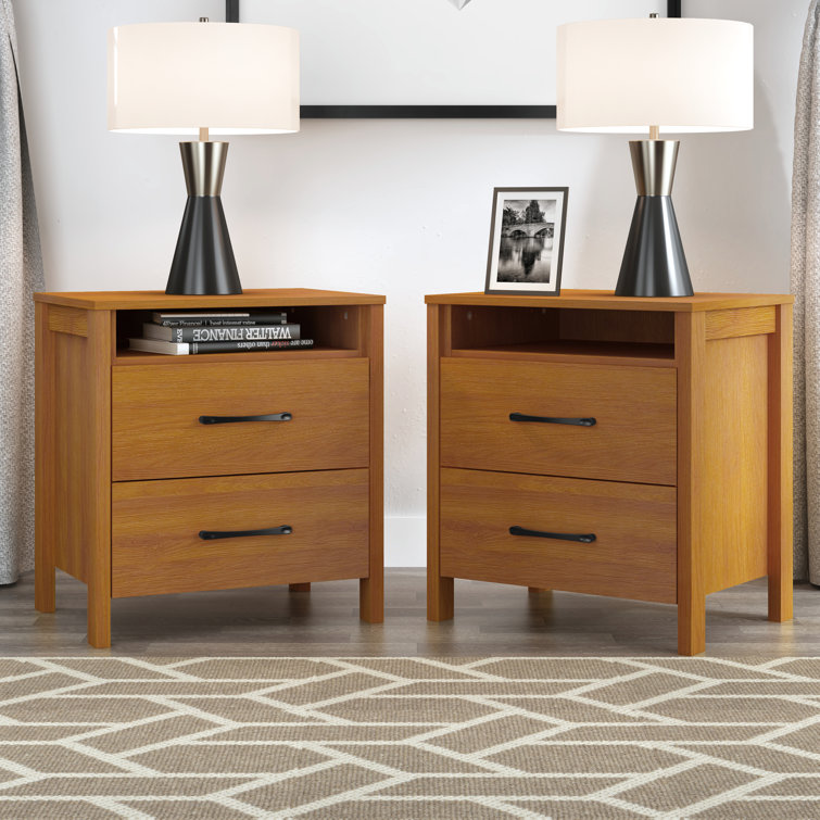 Allysyn 22.7" 2 Drawer Nightstand