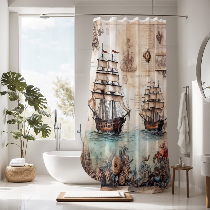 Shower Curtain, 93" H x 70" W