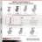 4 Piece Semi Steel Caster Set