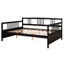 Lit de jour double avec finition - et élégant pour le salon de la chambre à coucher en tant que structure solide de lit / look, lit multifonctionnel, rangement disponible