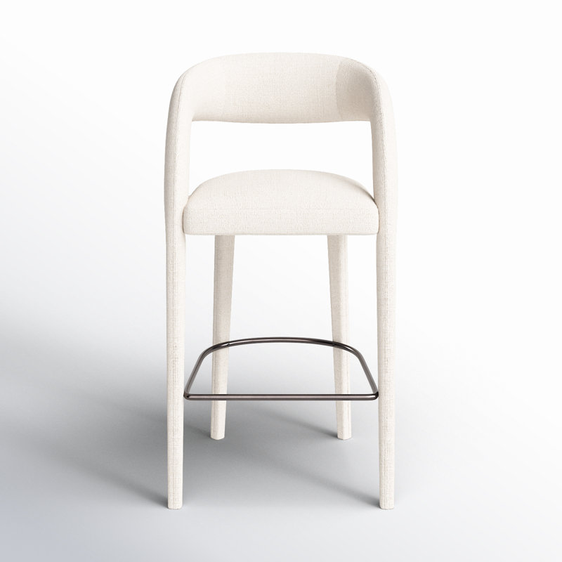 Geoffrey Counter & Bar Stool, Bar Stool (30.51" Seat Height), Omari Natural/Polyester Blend