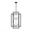 Lustre suspendu moderne 18 lumières noir et chrome 18 ", structure en métal industriel, lumière suspendue réglable pour le salon, la salle à manger, la cuisine (sans ampoules)