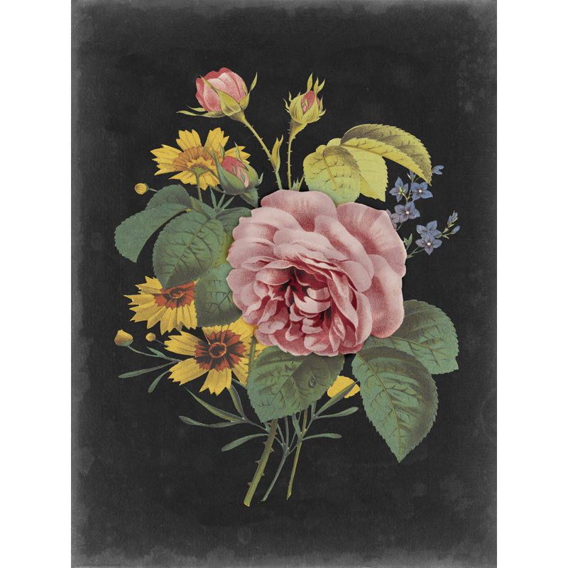 Rose Bouquet II 1 Piece Wrapped Canvas Wall Art, 30cm H x 20cm W