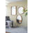 24" x 36" Oval Wall Mirror with Wood Frame