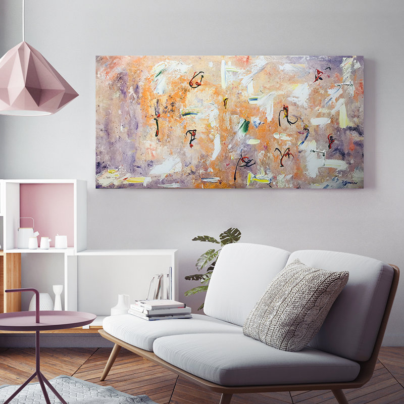 Angels Painting by Irina Gorbman, 11" H x 14" W 