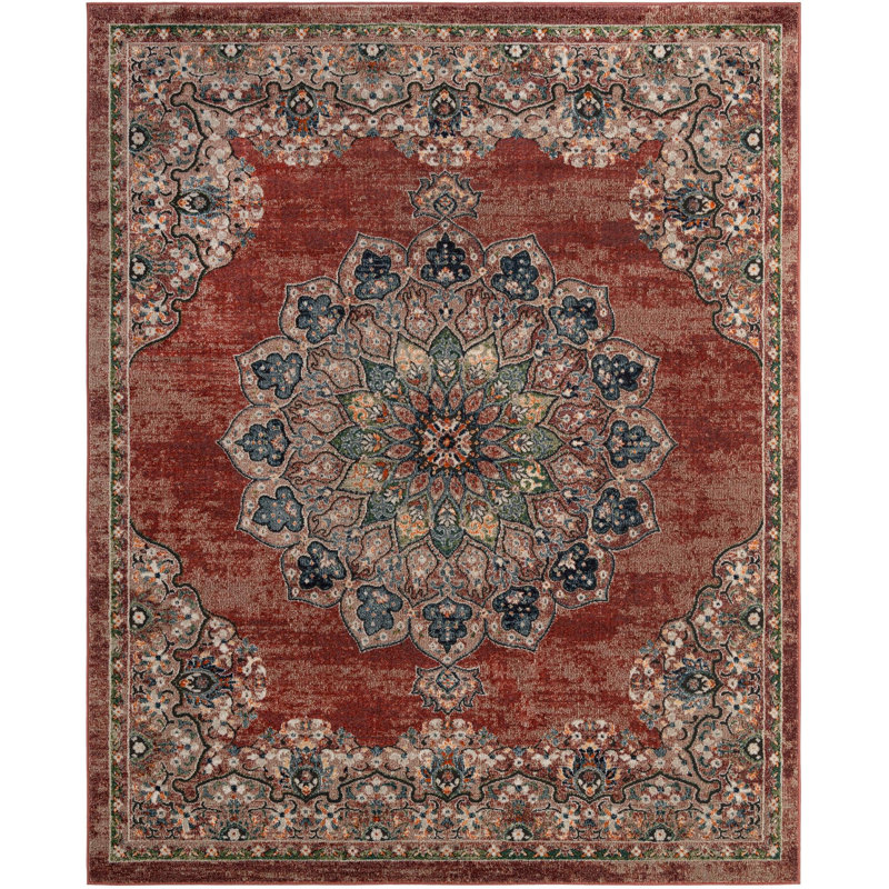 Tasharra Rug, Rectangle 8' x 10', Red