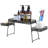 Black Metal Over-the-Sink Organizer Rack – 3-Tier Kitchen and Bathroom Storage Caddy