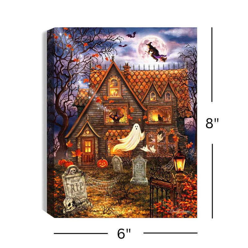 Toile de table lumineuse Aitkin - Mystery Mansion 8 x 6