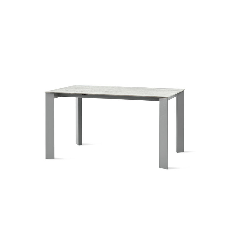 Cornelison Dining Table, 75cm H x 160cm L x 90cm W, Grafite, White