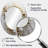 Gold And White Marbled Christianity Cross - White Oval Wall Mirror Decor-3813005