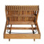 Chaise longue d'extérieur avec dossier réglable à 6 positions, bois d'acacia massif-1499121146