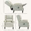 Fauteuil inclinable pour le salon avec chaleur, canapé à oreilles simple, poche latérale-1186571147