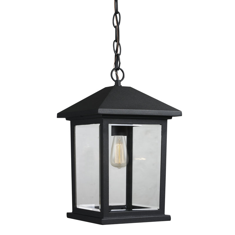 Lovette Outdoor Hanging Lantern, 13.5" H x 8" W
