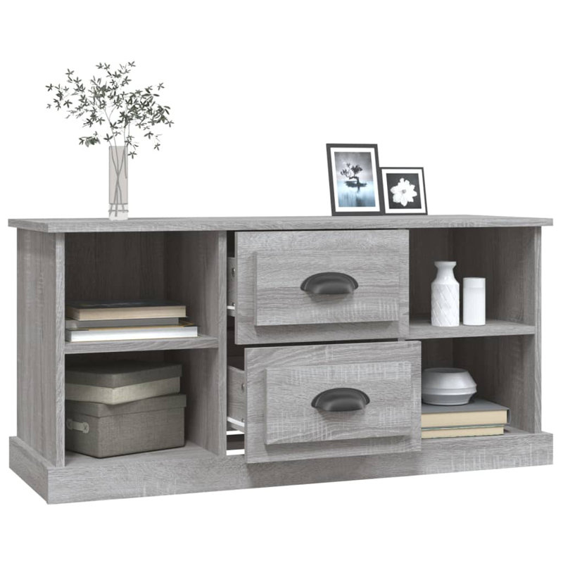 Liara Unfinished TV Stand for TVs up to 43", Grey Sonoma