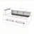 Velvet Upholstered Storage Daybed Frame with Wireless Charging,Storage Drawers & LED Lights-225401073