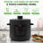 6 QT Electric Pressure Cooker - 9 Function Digital Countertop with Preset Cooking Modes, Adjustable Time & Temp Settings  (Black)
