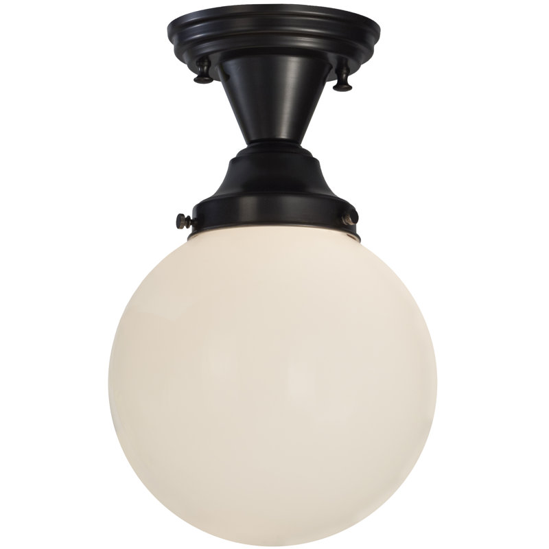 Glass Semi Flush Mount