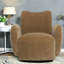 Chaises d'appoint pivotantes, salon compact en chenille