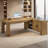  78.8" L Shaped Executive Desk with Storage Cabinets and 2-Tier Shelf