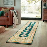 Hand Woven Cotton and Wool Oriental Area Rug