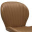 Ensemble de 2 tabourets de bar pivotants, hauteur réglable de 56 à 76 cm, en similicuir brun, avec dossier, pour îlot de cuisine et bar à domicile.-910476388-913841973
