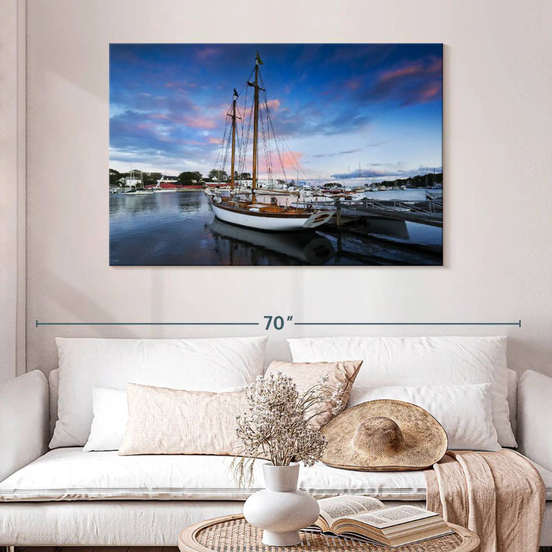 Nicci Camden Harbor Boat, 32" H x 48" W