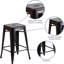 Anastassios Industrial Style Stool - Modern Metal Galvanised Steel-2146996887-2146997102